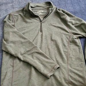 Orvis Heather gray freck Terry pullover - size L